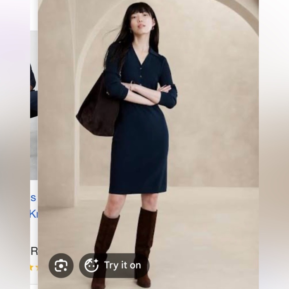 Banana Republic Knee-Length Sweater Dress